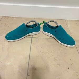 Vionic Malibu Beach Slip-On Shoes Canvas Women's 8.5 Sneaker Teal Beach resort